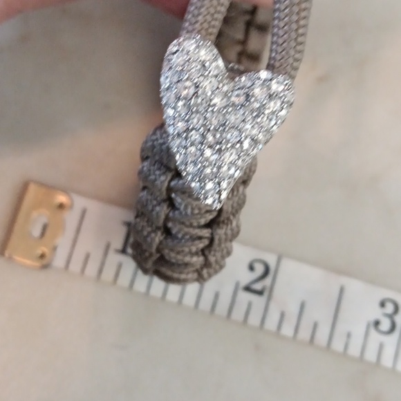 Elegant Parachute Cord Brown Heart Bracelet.